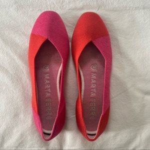 Rothy’s shoes | The Merino Square in Cherry Azalea